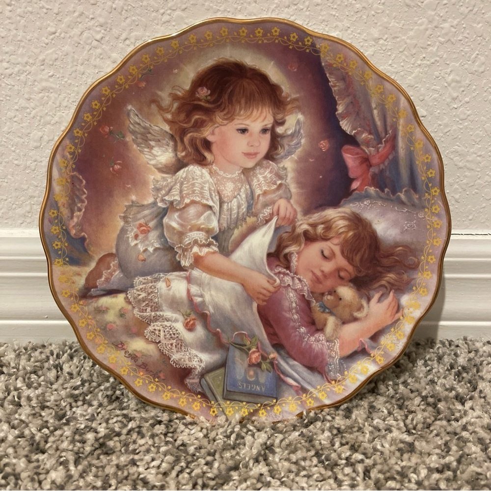 Brenda Burke Collector PLATE Blessing My Dreams MY LITTLE GUARDIAN #1  Angel